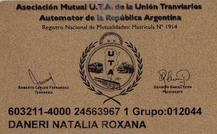Carnet Mutual UTA